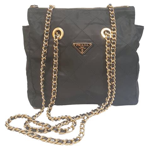 prada handbag with chain strap|prada over the shoulder bag.